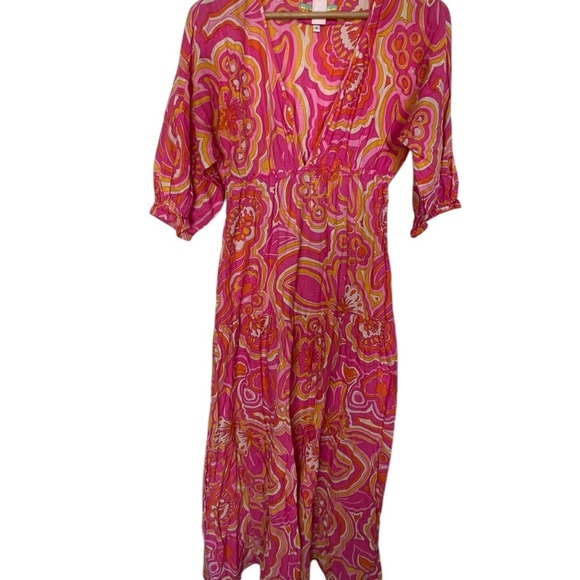 Trina Turk 25th Anniversary Acros Iris Maxi Dress - Size Small - Psyched… - Picture 9 of 16